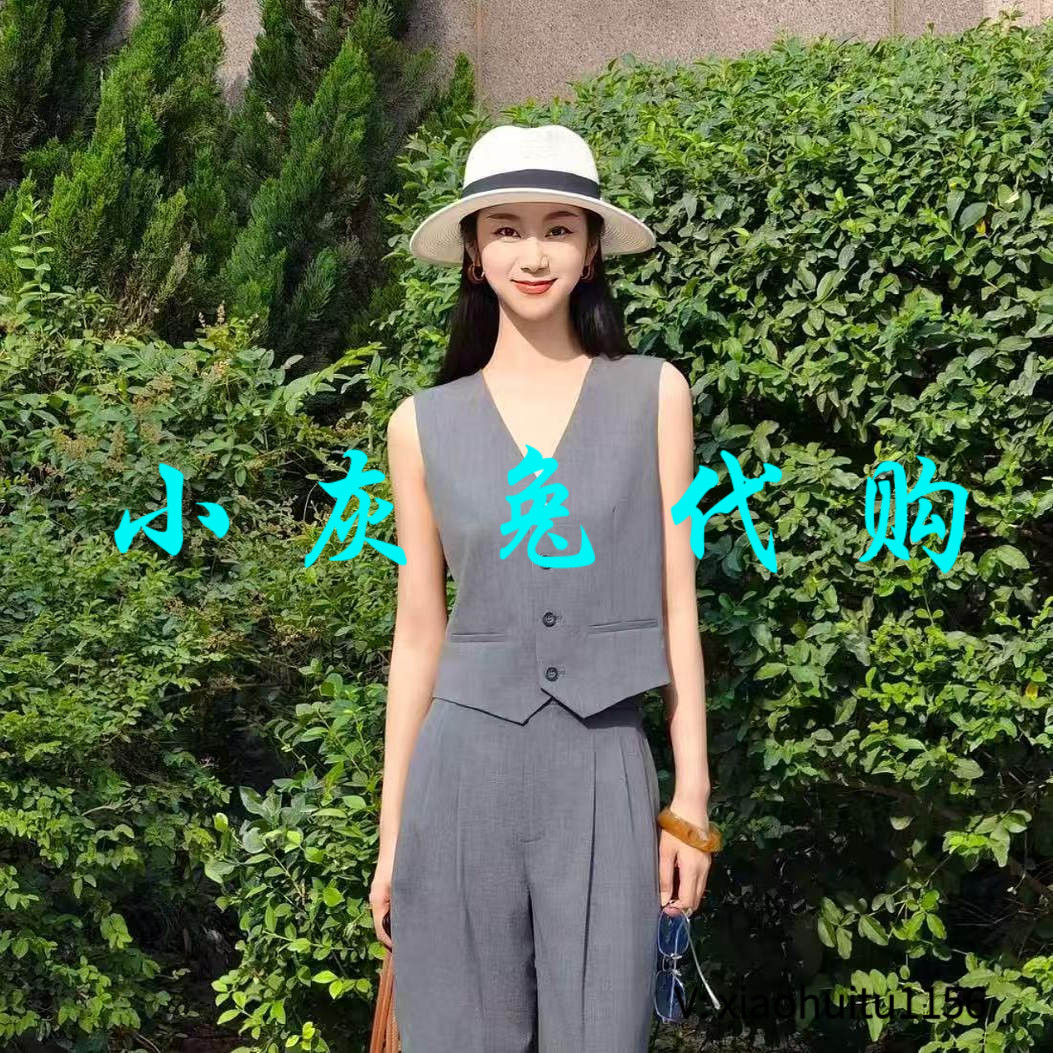 小灰兔专柜正品代购2026夏季西装马甲外套女1400808-2161031-001