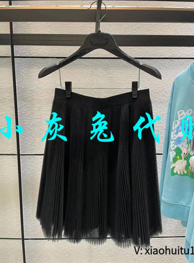 小灰兔专柜正品代购2025夏季松紧腰网纱短裙1200320-1010811-001