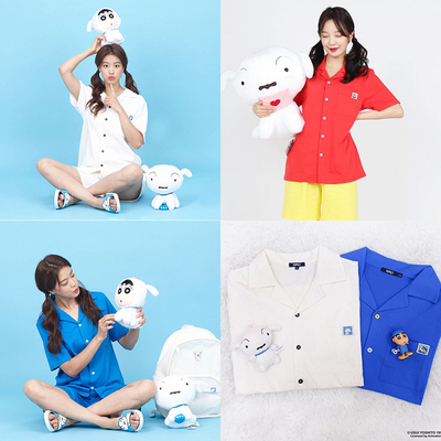 SPAO纯棉卡通现货睡衣家居服套装