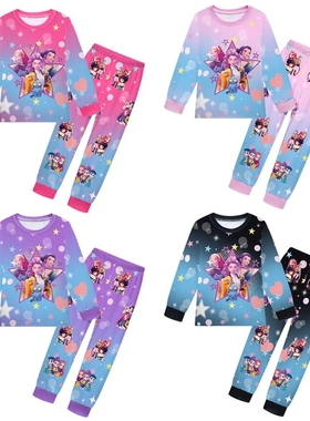 Huntrix Rumi猎魔女团儿童睡衣 kpop demon衣服女 猎魔女团家居服