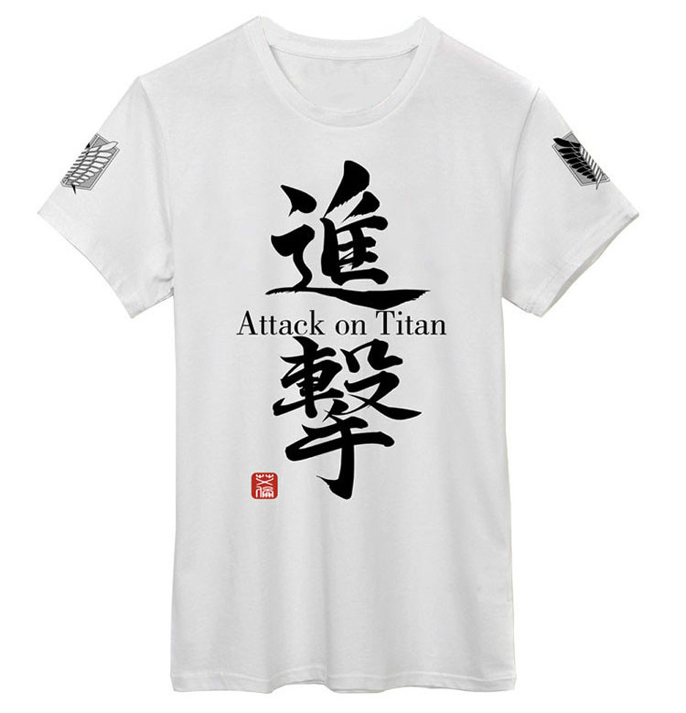 进击的巨人 调查兵团 自由之翼 短袖T恤 胸前带字 欧版大码,模玩/动漫/周边/娃圈三坑/桌游,Cosplay男装/cos男装,淘宝优惠券,粉丝福利购,淘宝优惠卷