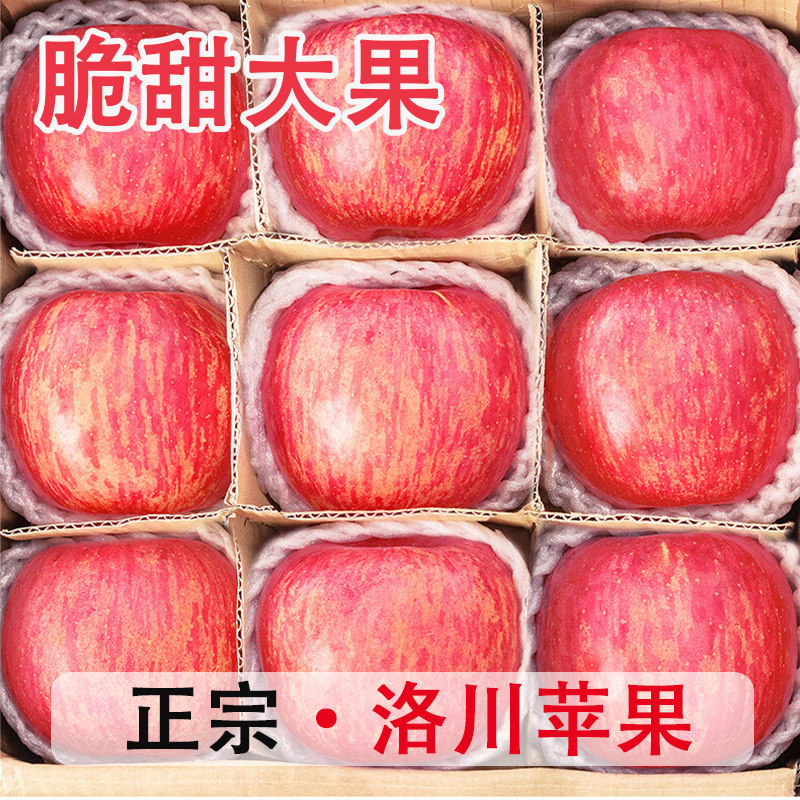 正宗陕西洛川苹果水果新鲜当季整箱红富士冰糖心一级脆甜斤包邮,水产肉类/新鲜蔬果/熟食,苹果,淘宝优惠券,粉丝福利购,淘宝优惠卷