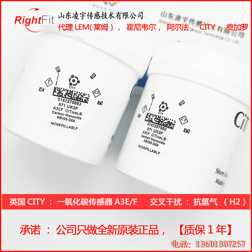 A3EF【英国CITY】CO一氧化碳AB005-C09传感器A3E/F抗氢气气体