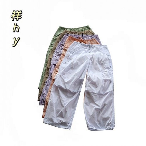 工装风多口袋束脚裤男女宽松百搭