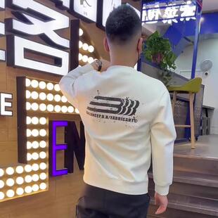 长袖 卫衣男士 简约字母潮流休闲套头青年个性 美式 上衣 圆领秋冬新款