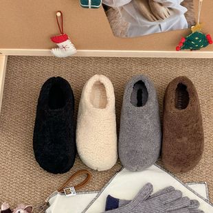 【小乐专享】复古港风休闲风棉鞋纯色冬季极简风秋冬