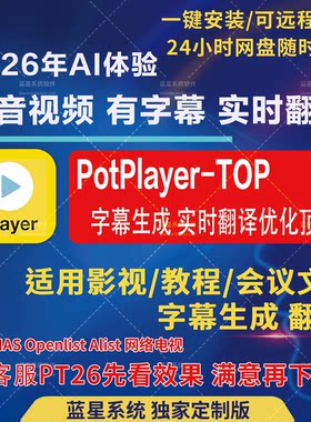 PotPlayer播放器字幕翻译神器