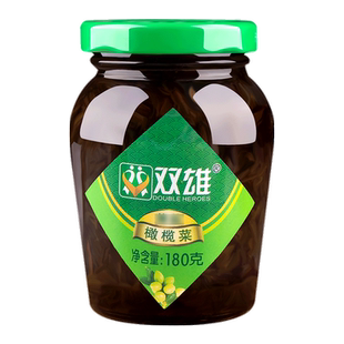 双雄橄榄菜180g酱菜早餐配粥下饭菜即食潮汕特产腌菜佐餐小菜