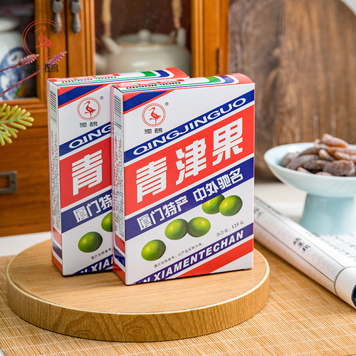 独鹤青津果125g盒装咸橄榄