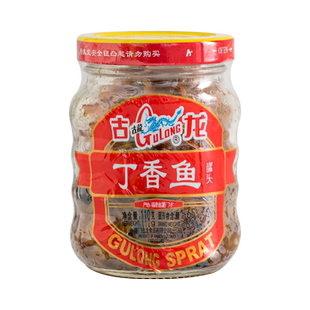 古龙丁香鱼罐头110g豆豉鱼罐头即食早餐配粥海鲜下饭小菜速食
