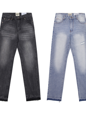 Gallery Dept Jeans美式高街潮牌复古洗水做旧休闲直筒束脚牛仔裤