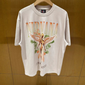 Nirvana涅盘天使摇滚乐队vintage复古FOG科特柯本短袖 男女情侣T恤