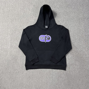 美潮ADWYSD太阳卷冲浪滑板印花秋季新款秋冬加绒男女情侣连帽卫衣