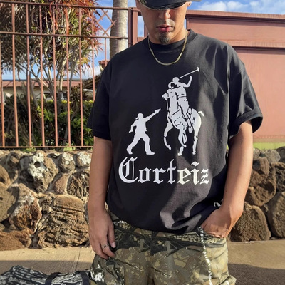 Corteiz夏季短袖T恤透气休闲欧美明星同款UKDRIPDRILL嘻哈街头