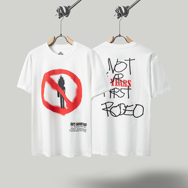 sp5der联名travisscott全球巡演周边vintag美式短袖T恤男宽松潮流