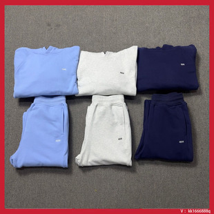 6PM Drill美式街头嘻哈加绒套头连帽卫衣长卫裤男潮运动套装外套