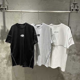 Syna Word夏季新款反光短袖休闲经典百搭简约男女短袖T恤短裤套装