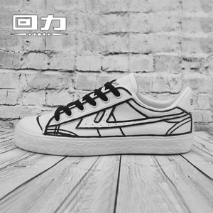 回力手绘定制情侣帆布鞋