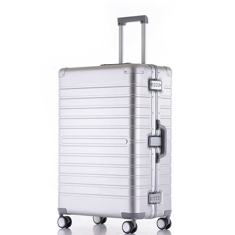 正品全金属铝镁合金拉杆箱20寸新款网红行李箱铝框万向轮24旅行箱_虎窝淘