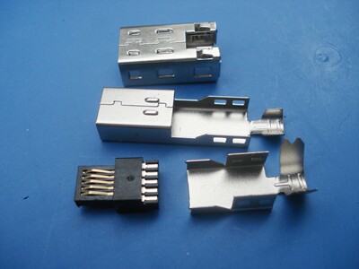 IEEE1394 9P 公头 1394 9p usb接头镀金四人件式连接器