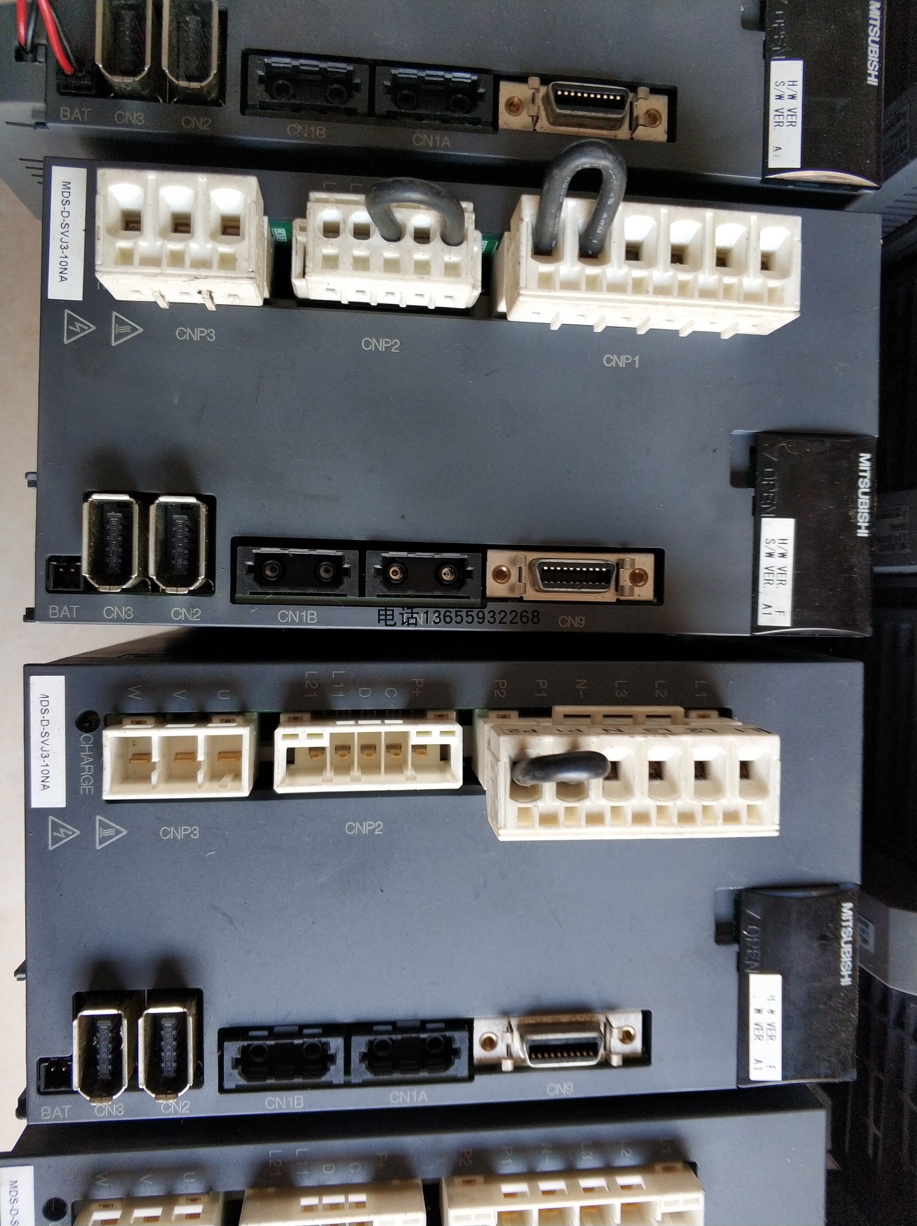 驱动器mds-d-svj3电源端子插头 伺服接头端子l1l2 l3 uvw全新正品