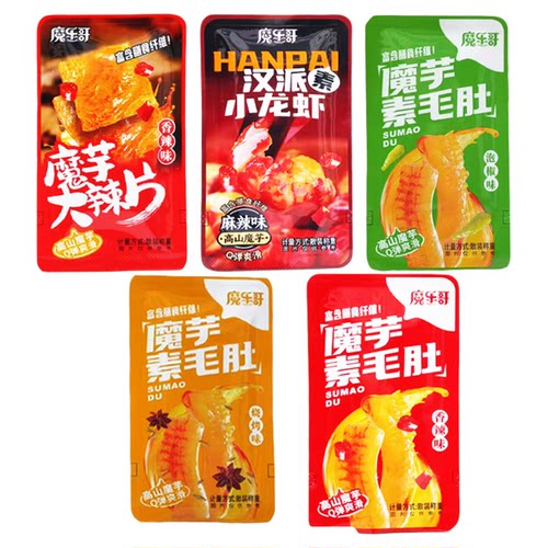 一致魔芋素毛肚魔芋爽魔乐哥网红休闲食品小吃零食辣条脆爽魔芋丝 - 封面