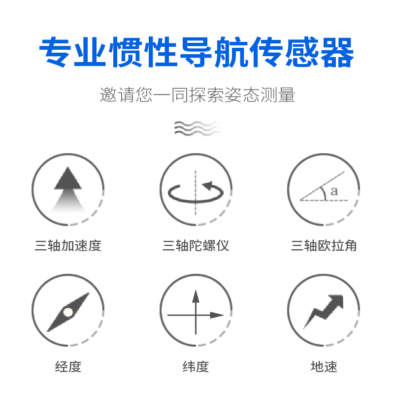 六轴惯性组合导航北斗惯导陀螺仪加速度角速度角度GPS定位传感器