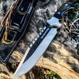 野营便携高硬度刀具防身求生砍骨头专用刀冷兵器露营加厚锻打重型