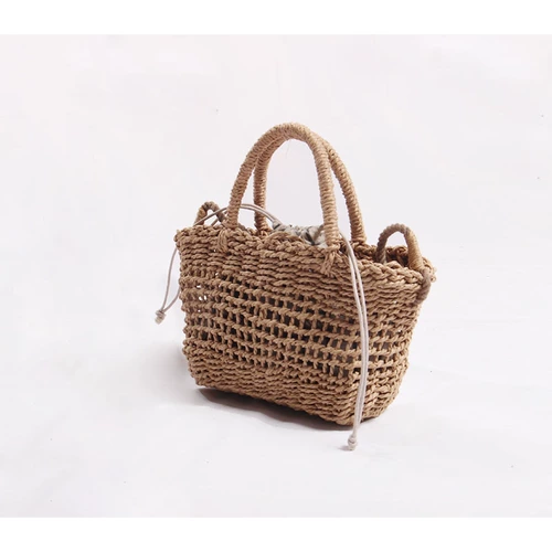 Модная соломенная барсетка, сумка на одно плечо, пляжная небольшая сумка, коллекция 2023, в корейском стиле