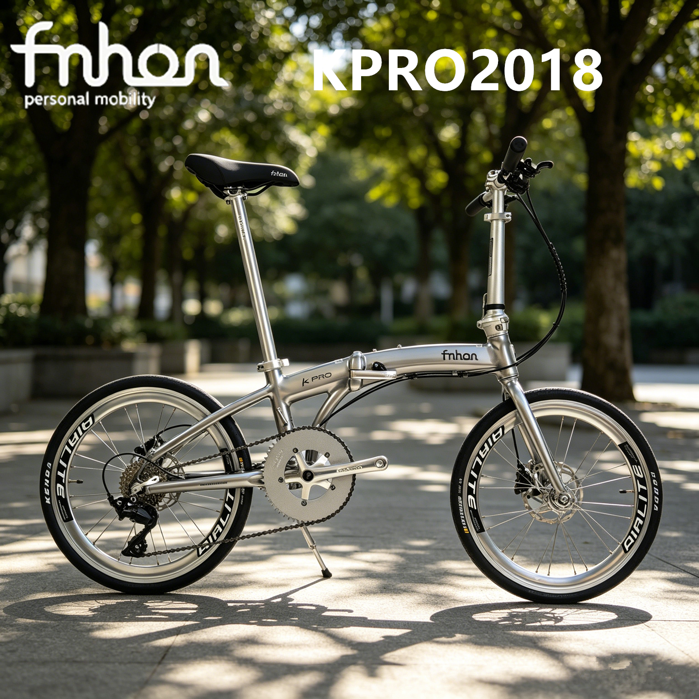 fnhon风行2026新款铝合金20寸折叠自行车KPRO2018碟刹海豚11速
