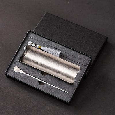 高档轻奢纯钛茶则茶匙茶拨套组