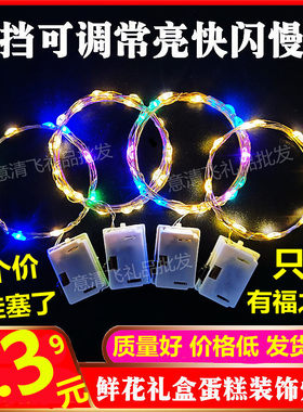 led10花环灯串灯线diy氛围彩灯串
