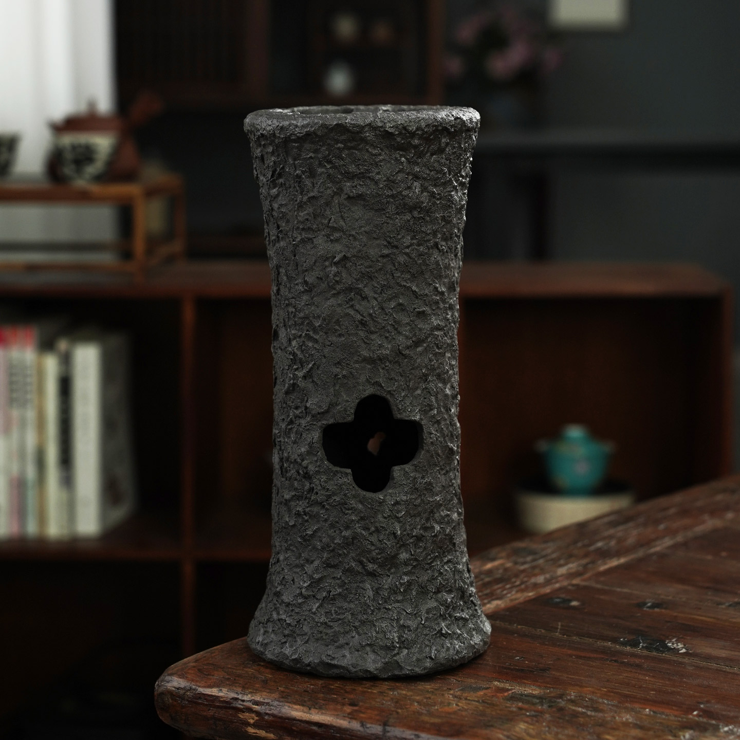 中式景德镇陶艺手捏陶瓷煮茶炉