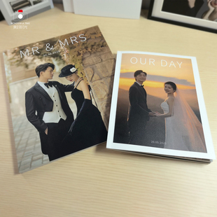 婚纱杂志册 轻薄时尚软壳软页结婚礼照片肖像写真打印做成相册书