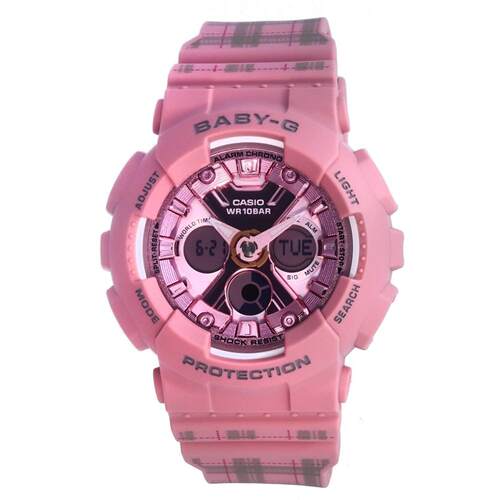 CASIO卡西欧Baby G数字的粉色Shock Resistant 100M 130SP 4A女士