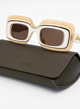 LOEWE罗意威LW40139U 25E太阳眼镜墨镜方形白色奶白眼镜