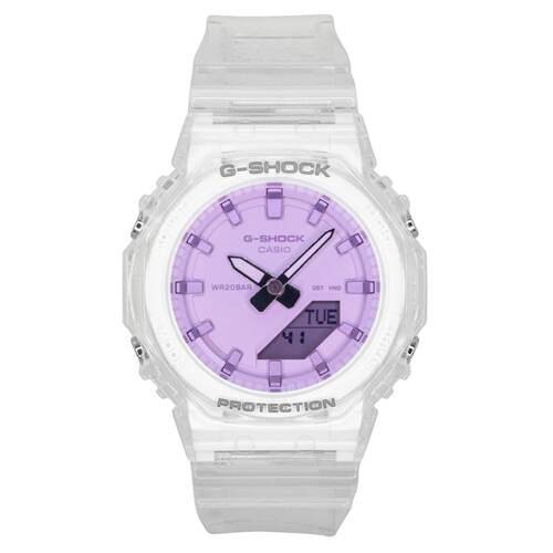 CASIO卡西欧数字的粉色表盘石英运动200M女士手表GMA P2100SR 7A