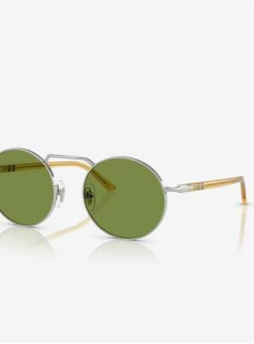 Persol 1019圆形墨镜太阳眼镜5320 145金色框架紫色镜片Storag