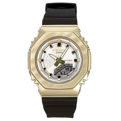 CASIO卡西欧G Shock Siver表盘石英运动200M女士手表GM S2100BC