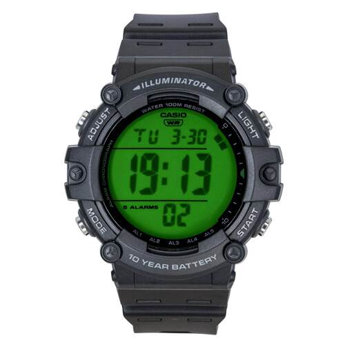 CASIO卡西欧Multifunctional数字的树脂表带石英AE 1500WHC 1AV