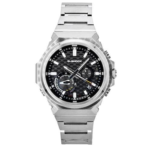 CASIO卡西欧G Shock钢黑色表盘太阳能GST B1000D 1A男士手表