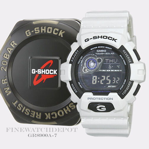 CASIO卡西欧G Shock MensWhite太阳能数字手表GR8900A 7-封面