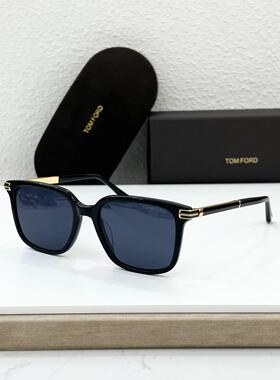 TOMFORD汤姆福特FT1183K方形黑色框架蓝色镜片时尚墨镜太阳眼镜