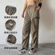 子2026新款 运动工装 宽松显瘦健身跑步训练裤 女休闲户外跑步长裤 裤