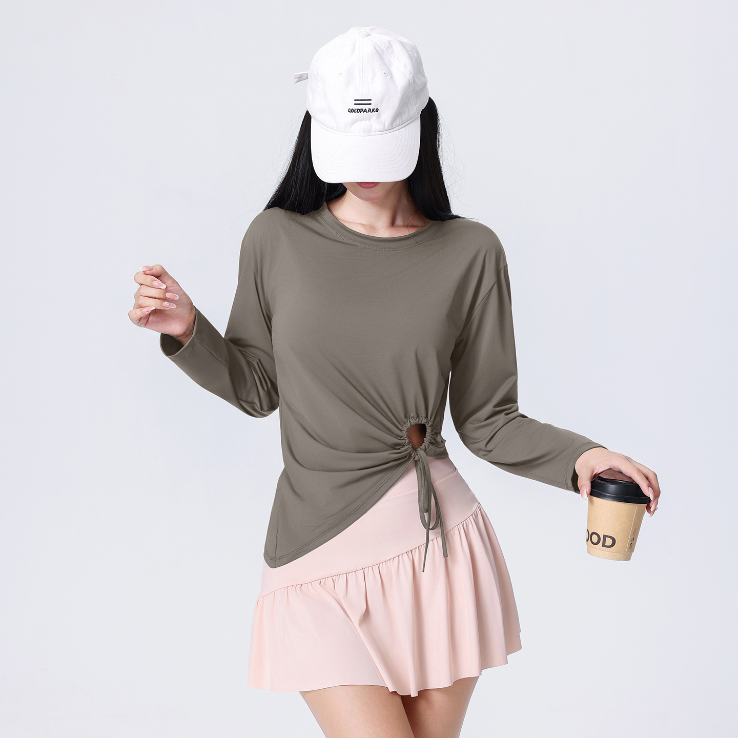 宽松瑜伽服女2025新款运动上衣长袖T恤训练健身罩衫普拉提罩衫秋