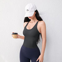 Adjustable cross-shaped beauty back yoga vest, women's tight yoga top, outdoor fitness sports underwear, bra folding thumbnail 3