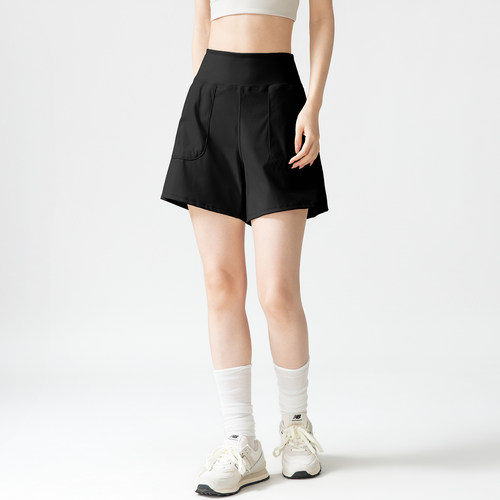 九麦一品透气运动短裤女夏休闲显瘦瑜伽裤跑步训练速干健身三分裤