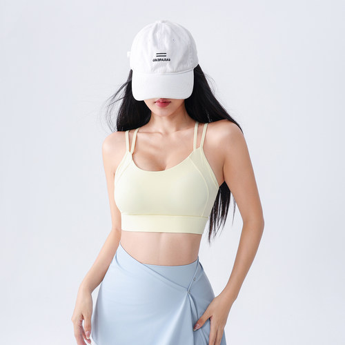 运动内衣女美背防震聚拢跑步背心健身服夏季高强度瑜伽文胸一体式