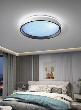 110V-220V专用卧室灯现代简约太阳光led吸顶灯天空自然光房间灯具