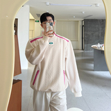 高级感小众拉链外套男复古半高领卫衣套头衫双开拉链潮H1853P85，男装卫衣，星座1114（原A254）